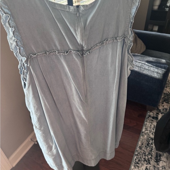 Lane Bryant Plus Size Chambray Sleeveless Sheath Dress- Size 26W - Picture 8 of 9